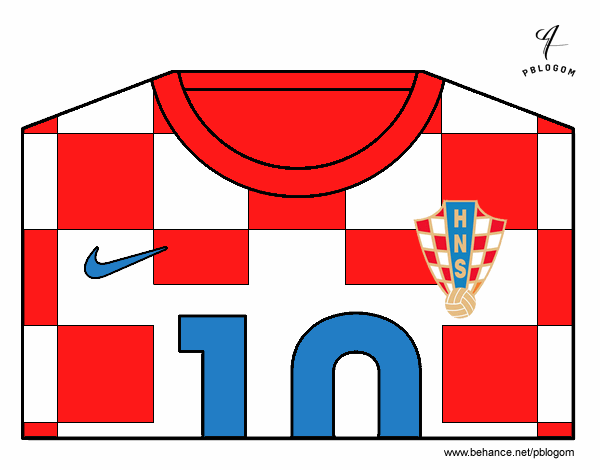 Camiseta del mundial de fútbol 2014 de Croacia