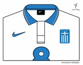 Dibujo Camiseta del mundial de fútbol 2014 de Grecia pintado por NachoMax