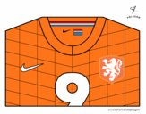 Dibujo Camiseta del mundial de fútbol 2014 de Holanda pintado por NachoMax