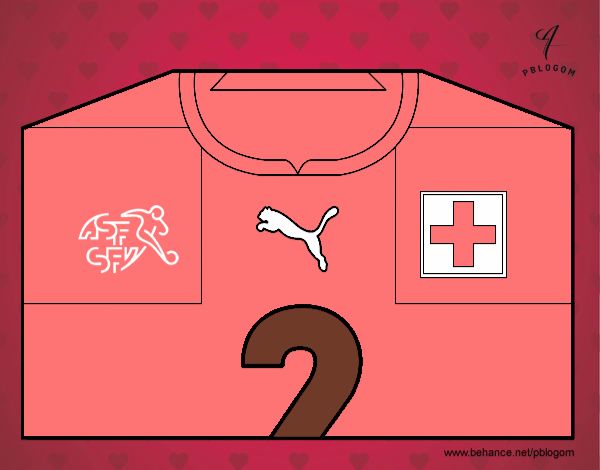 Camiseta del mundial de fútbol 2014 de Suiza