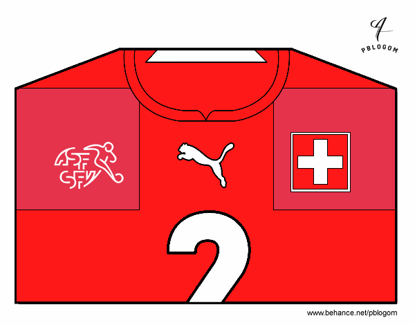 Camiseta del mundial de fútbol 2014 de Suiza