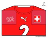 Dibujo Camiseta del mundial de fútbol 2014 de Suiza pintado por NachoMax