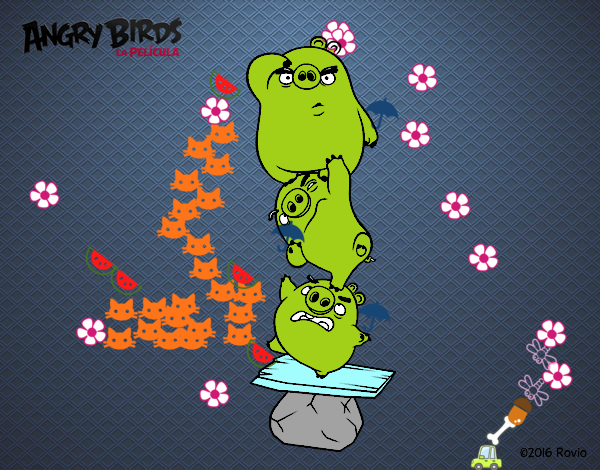 Cerdos verdes de Angry Birds