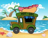 Food truck de perritos calientes