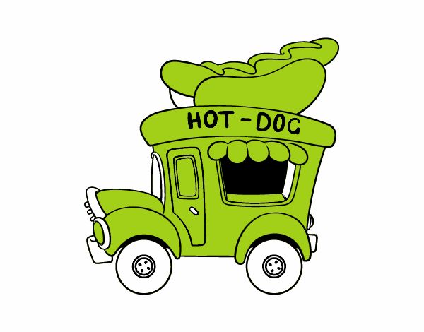 Food truck de perritos calientes