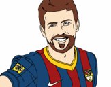 Dibujo Gerard Piqué pintado por jovany10