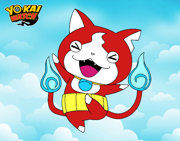 Jibanyan feliz