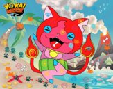 Jibanyan feliz