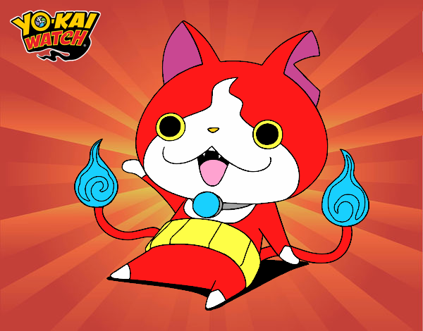 Jibanyan saludando