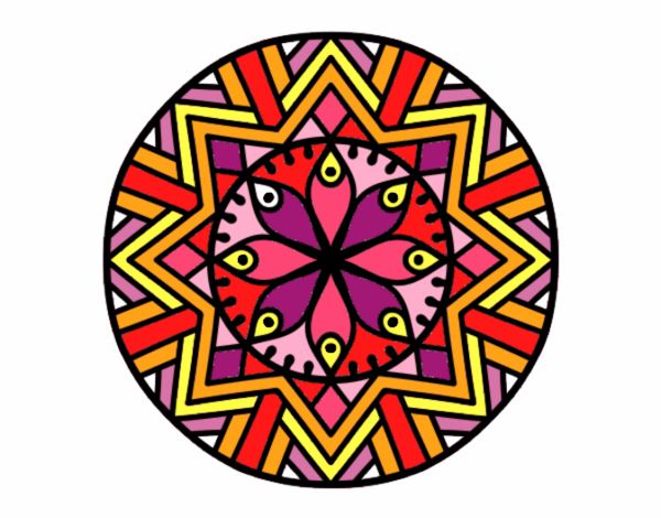 Mandala flor de bambú