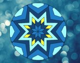 Dibujo Mandala mosaico estrella pintado por donato42