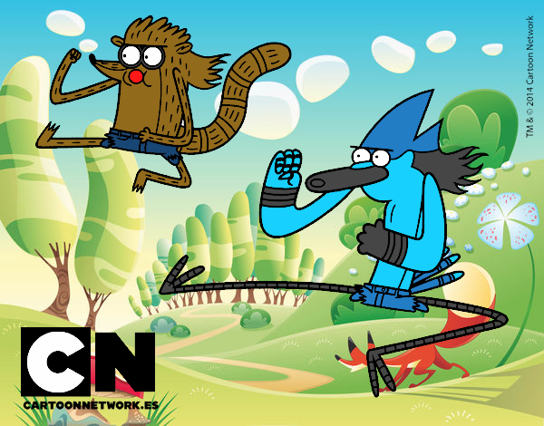 Mordecai y Rigby karatekas