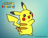 Dibujo Pikachu de espaldas pintado por manuel88