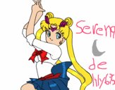 Dibujo Serena de Sailor Moon pintado por lily675