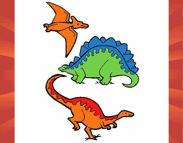 Tres clases de dinosaurios