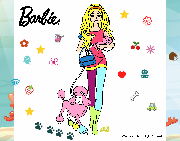 Barbie con sus mascotas