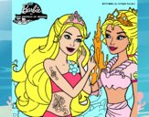 Barbie se despiede de la reina sirena