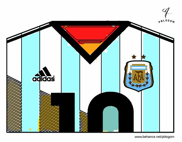 Camiseta del mundial de fútbol 2014 de Argentina