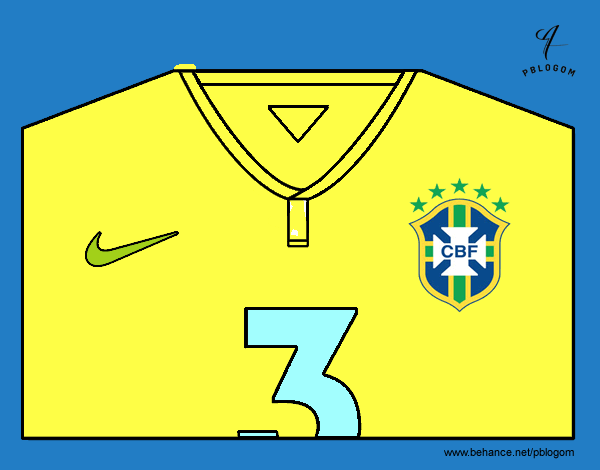 Camiseta del mundial de fútbol 2014 de Brasil