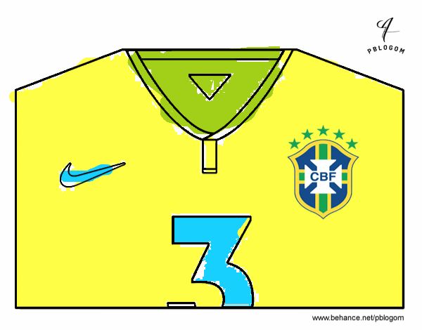 Camiseta del mundial de fútbol 2014 de Brasil