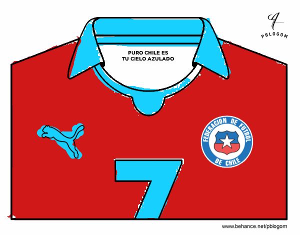 Camiseta del mundial de fútbol 2014 de Chile