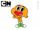 Dibujo Darwin de Gumball pintado por monchita28