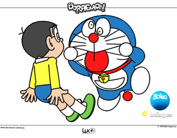 doraemon jugando  con nobita