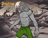 Dibujo El hombre Lobo pintado por pacmenjuan