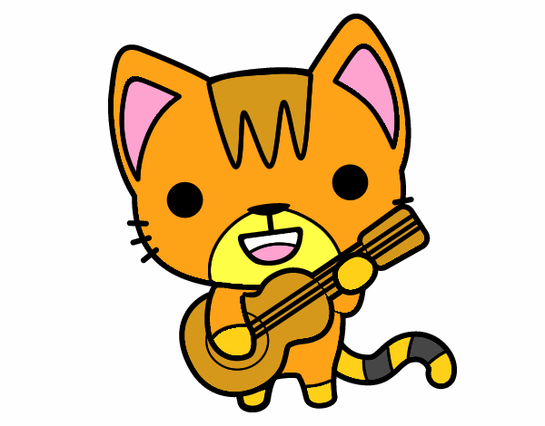 Gato guitarrista