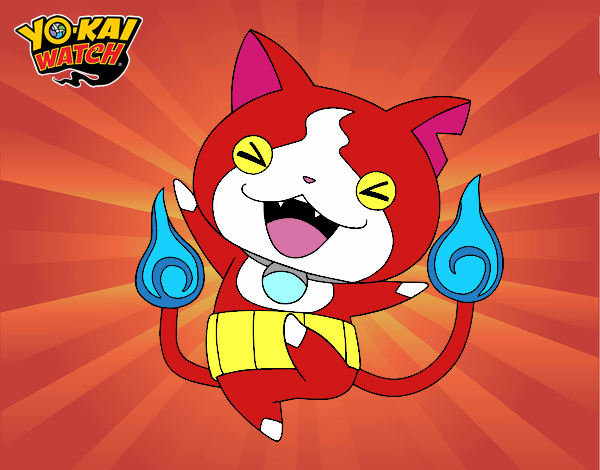 Jibanyan feliz