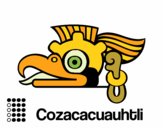 Dibujo Los días aztecas: el buitre Cozcaquauhtli pintado por arenith