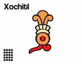 Dibujo Los días aztecas: la flor Xochitl pintado por arenith