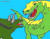 Lucha de dinosaurios