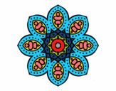 Dibujo Mandala de inspiración árabe pintado por JC2016