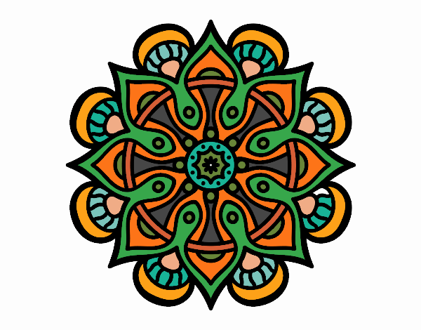 Dibujo Mandala mundo árabe pintado por AnaIta