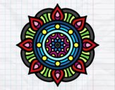 Dibujo Mandala puntos de fuego pintado por Nini85