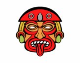 Dibujo Máscara azteca pintado por arenith