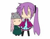 Miku y Kasane Chibi