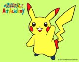 Dibujo Pikachu saludando pintado por Rafaarrau