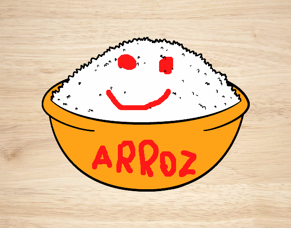 Dibujo Plato de arroz pintado por diegopro