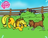 Applejack y Winona