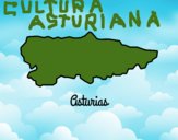 Dibujo Asturias pintado por g0nzalo