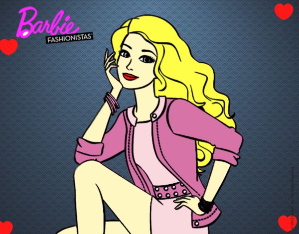 Dibujo Barbie súper guapa pintado por livet