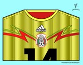 Camiseta del mundial de fútbol 2014 de México