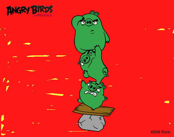 Cerdos verdes de Angry Birds