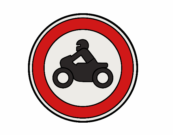 Entrada prohibida a motocicletas