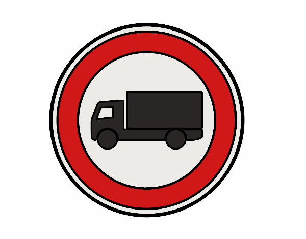 Entrada prohibida a vehículos destinados a transporte de mercancías