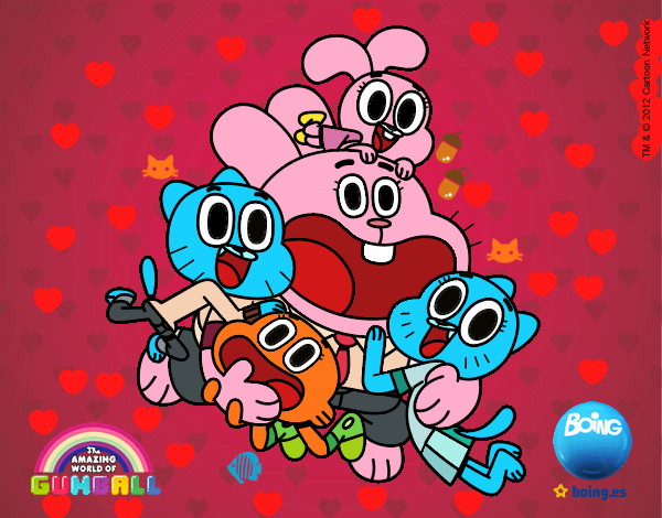 Gumball y amigos contentos