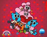 Gumball y amigos contentos