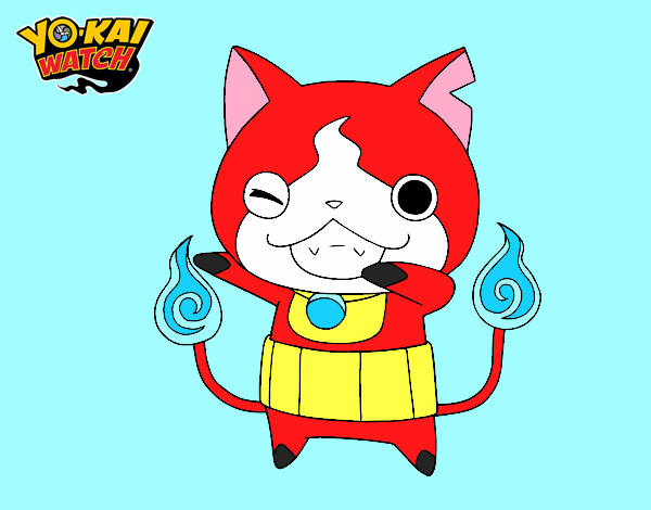 Jibanyan guiñando el ojo